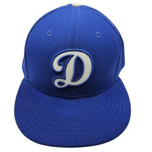 New Era 59FIFTY Los Angeles Dodgers MLB Fitted Hat Blue Size 8 Diamond Era